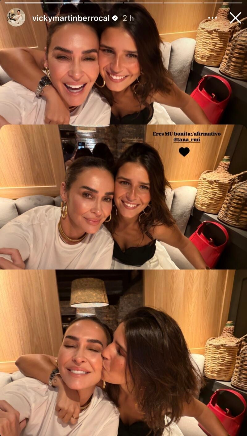 Vicky Martín Berrocal y Tana Rivera.