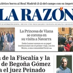 Portada de LA RAZÓN de este domingo 28 de septiembre de 2025