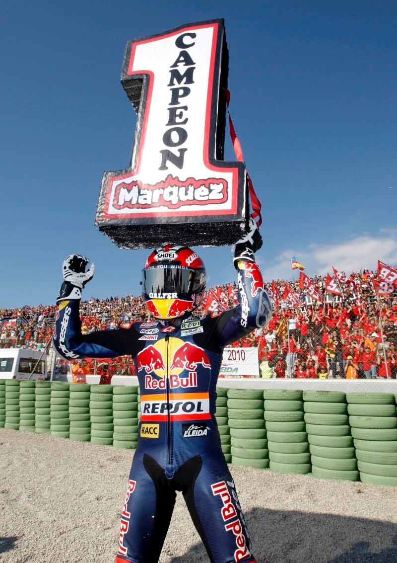 Marc Márquez, cuando ganó su primer título, el de 125cc