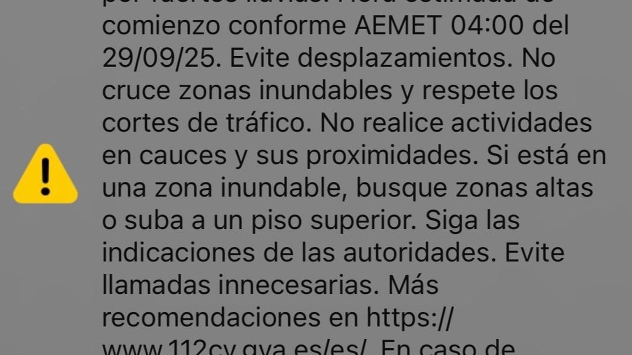 La jueza de la dana pide identificar a quien ordenó mandar el Es-Alert del pasado domingo