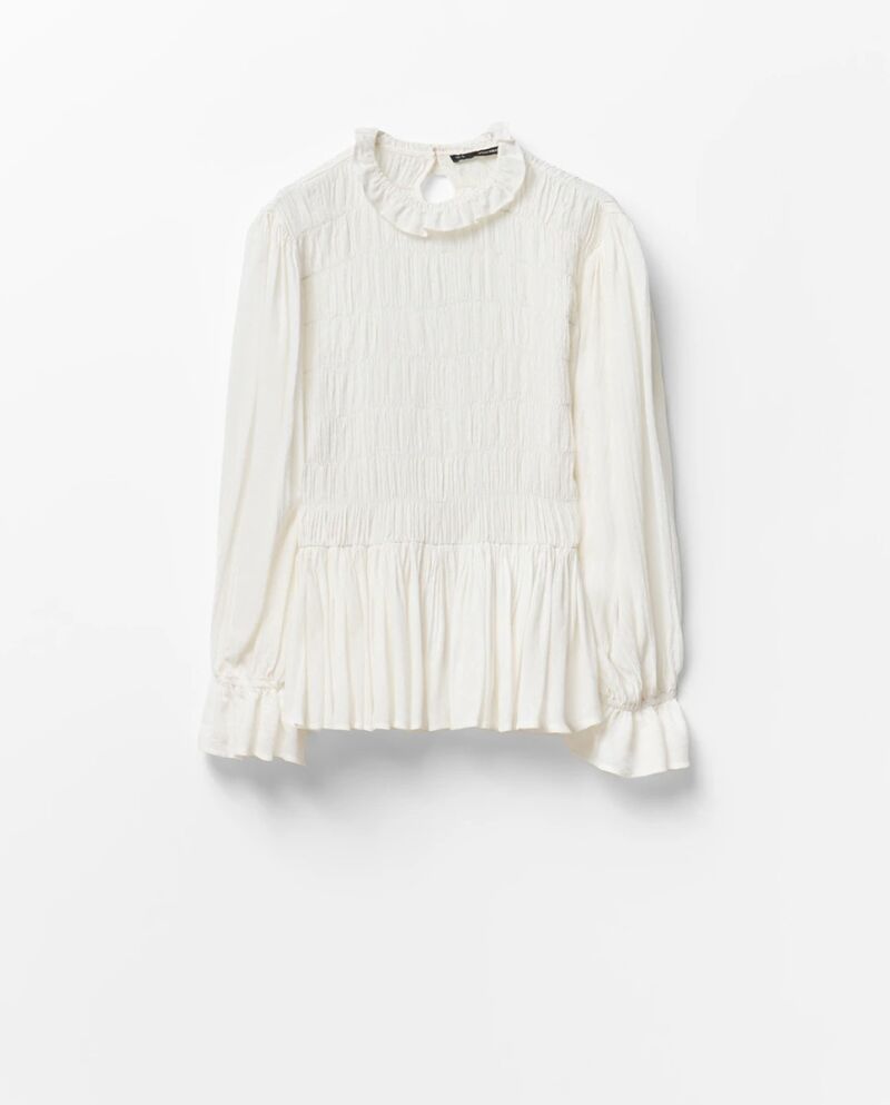 Blusa de nido de abeja.