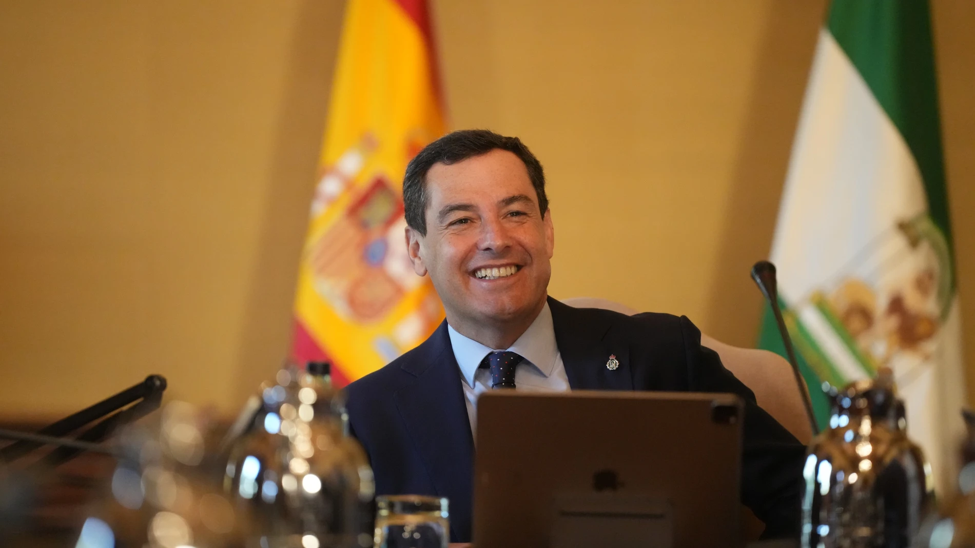 El presidente de la Junta de Andalucía, Juanma Moreno