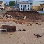Im&aacute;genes del muro de contenci&oacute;n derrumbado en Picanya (Valencia) por las lluvias