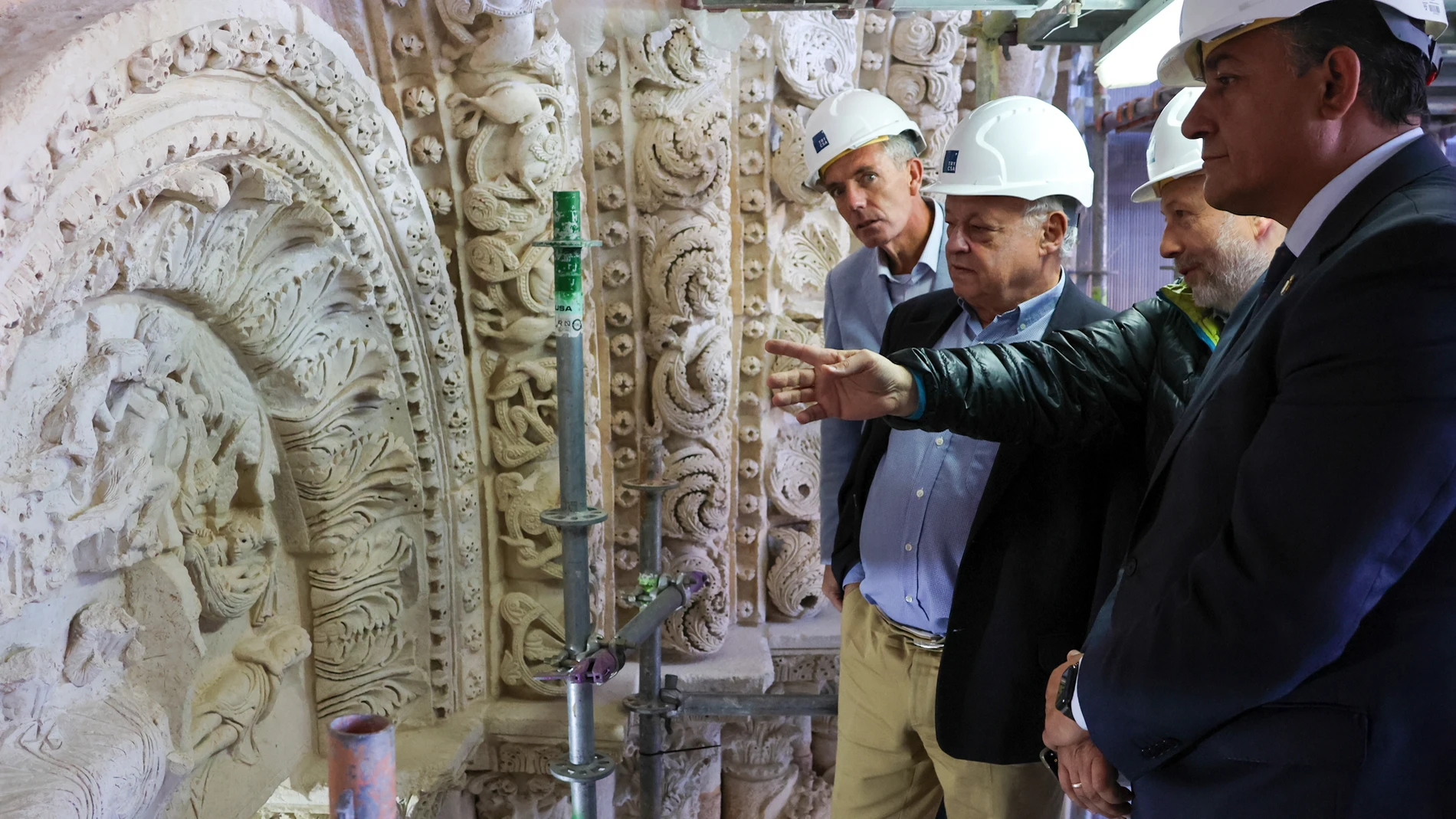 Gonzalo Santonja y Carlos García valoran los trabajos de restauración llevados a cabo