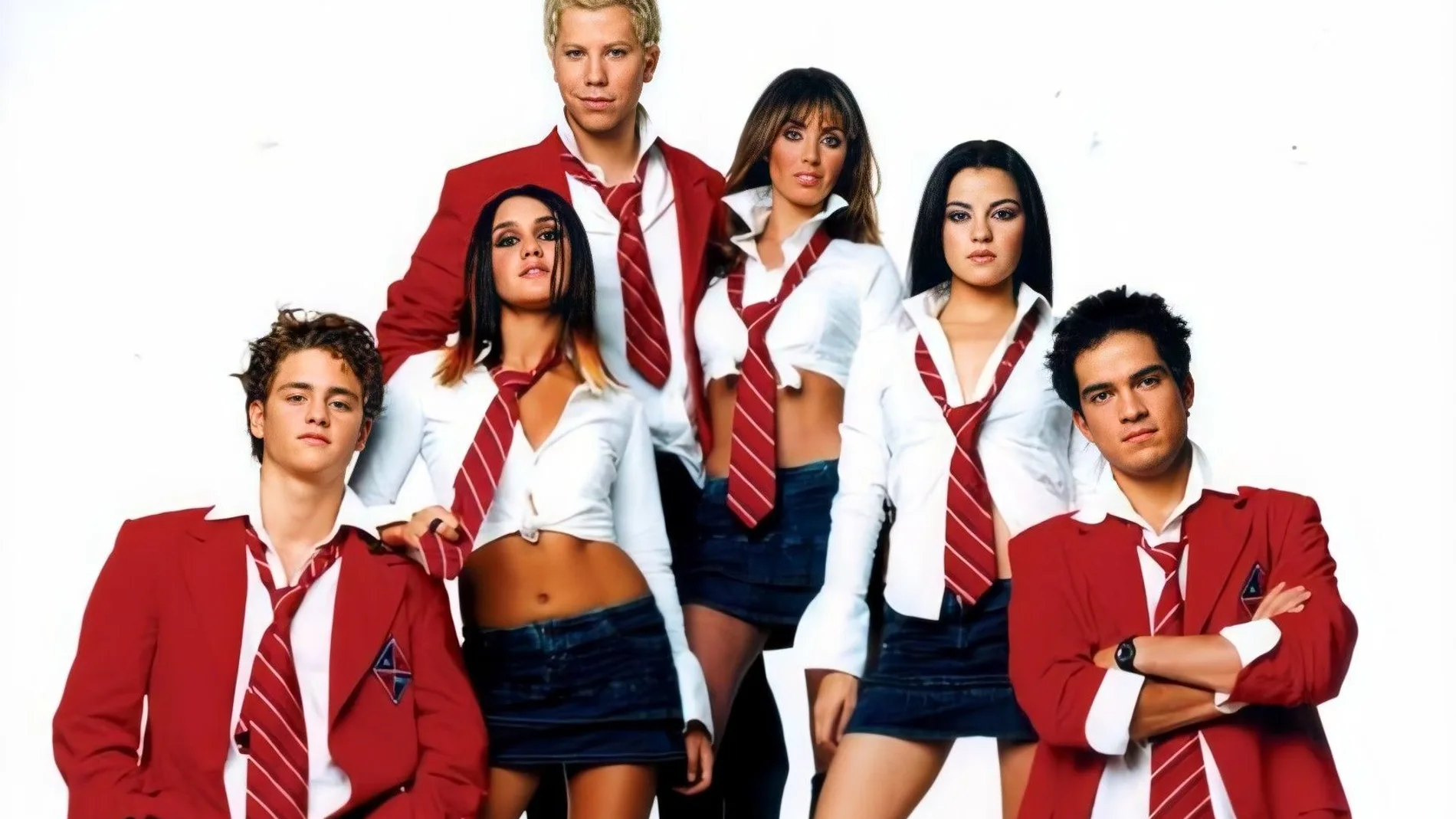 Protagonistas de la telenovela juvenil 'Rebelde'