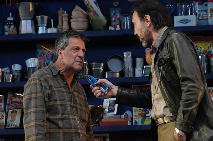 David Lorente (izda.) e Israel Elejalde en un momento de la función
