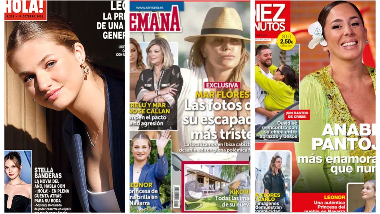 Estas son las portadas de las revistas del corazón: las fotos de la escapada más triste de Mar Flores y Anabel Pantoja, más enamorada que nunca