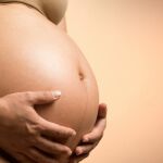 Barriga mujer embarazada.