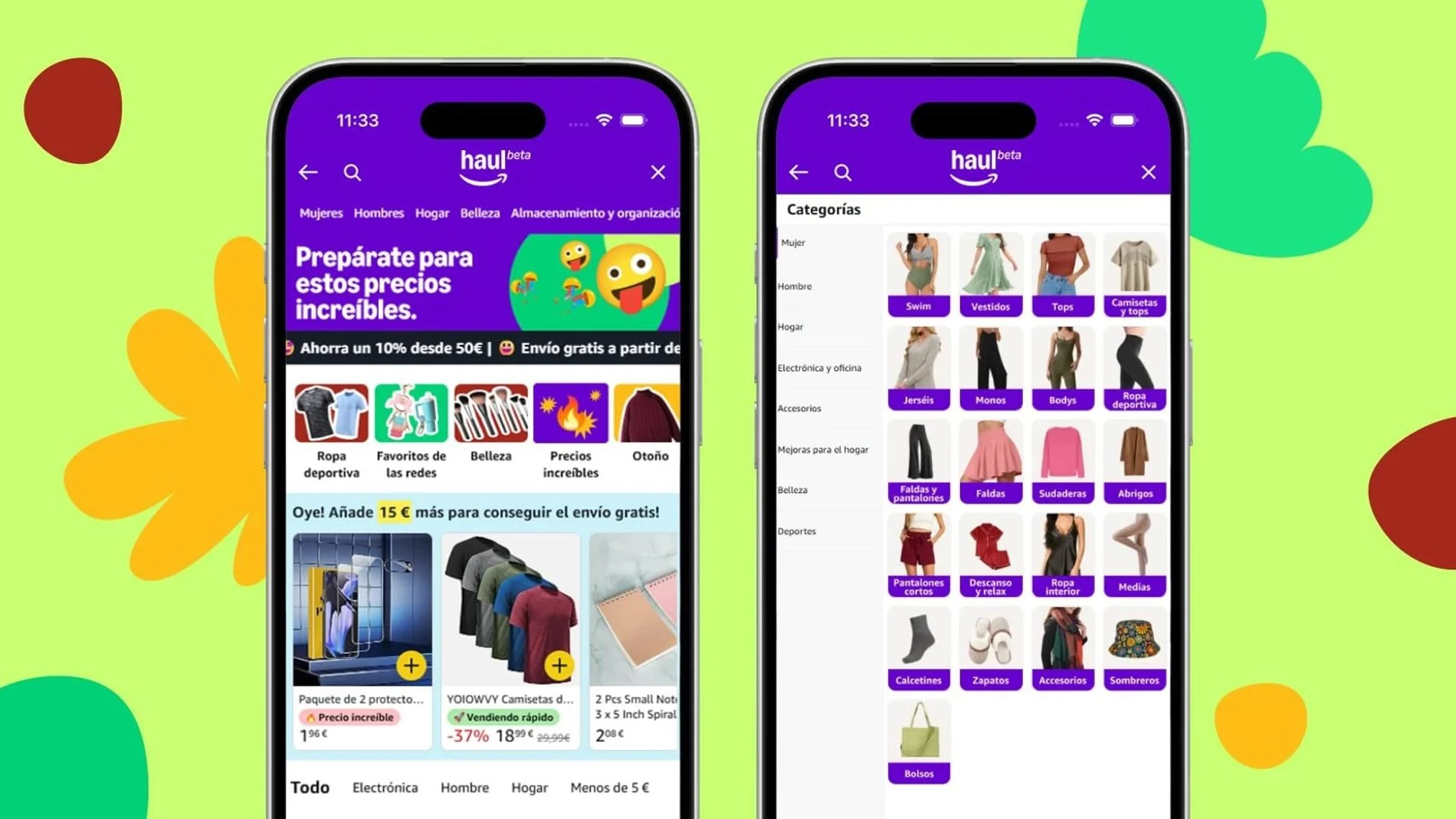 Economía.- Amazon lanza Haul en España, su tienda 'low cost' para competir con Shein, Temu y AliExpress