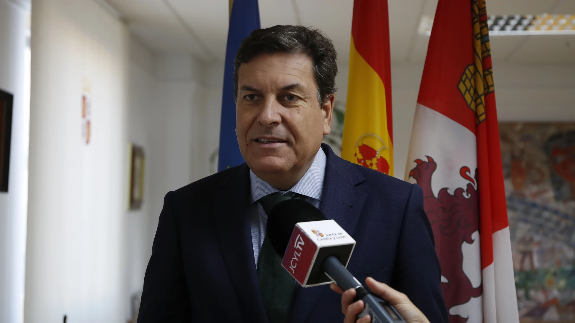 El consejero de Economía y Hacienda, Carlos Fernández Carriedo