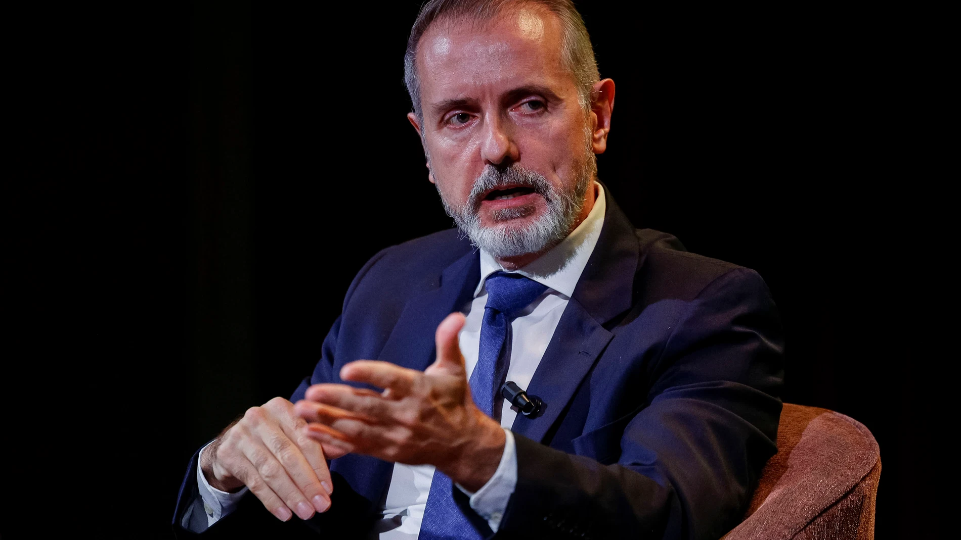 MADRID, 01/10/2025.- El presidente de Telefónica, Marc Murtra, participa en Los Desayunos del Ateneo este miércoles en Madrid. EFE/ Daniel González