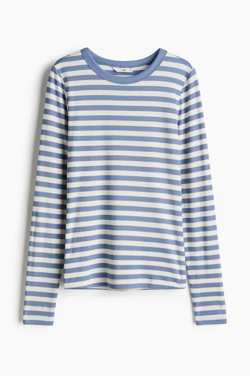 Camiseta de rayas de punto.
