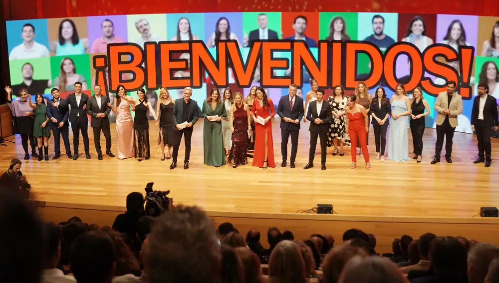 Los presentadores en la gala