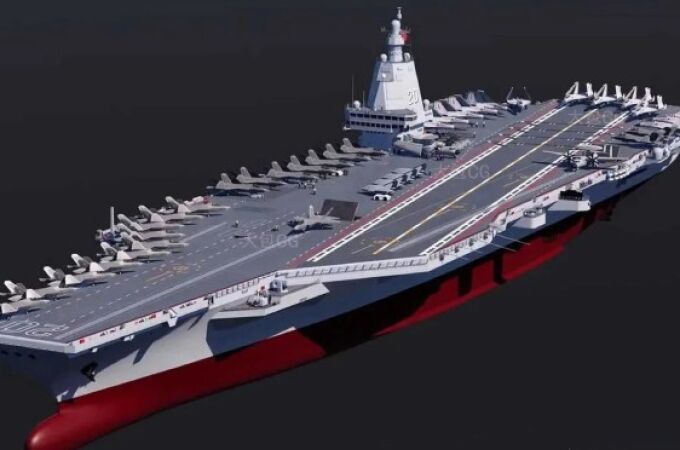 Así es el superportaaviones Tipo 004 que China ha comenzado a construir para rivalizar con la clase Ford de EE. UU.