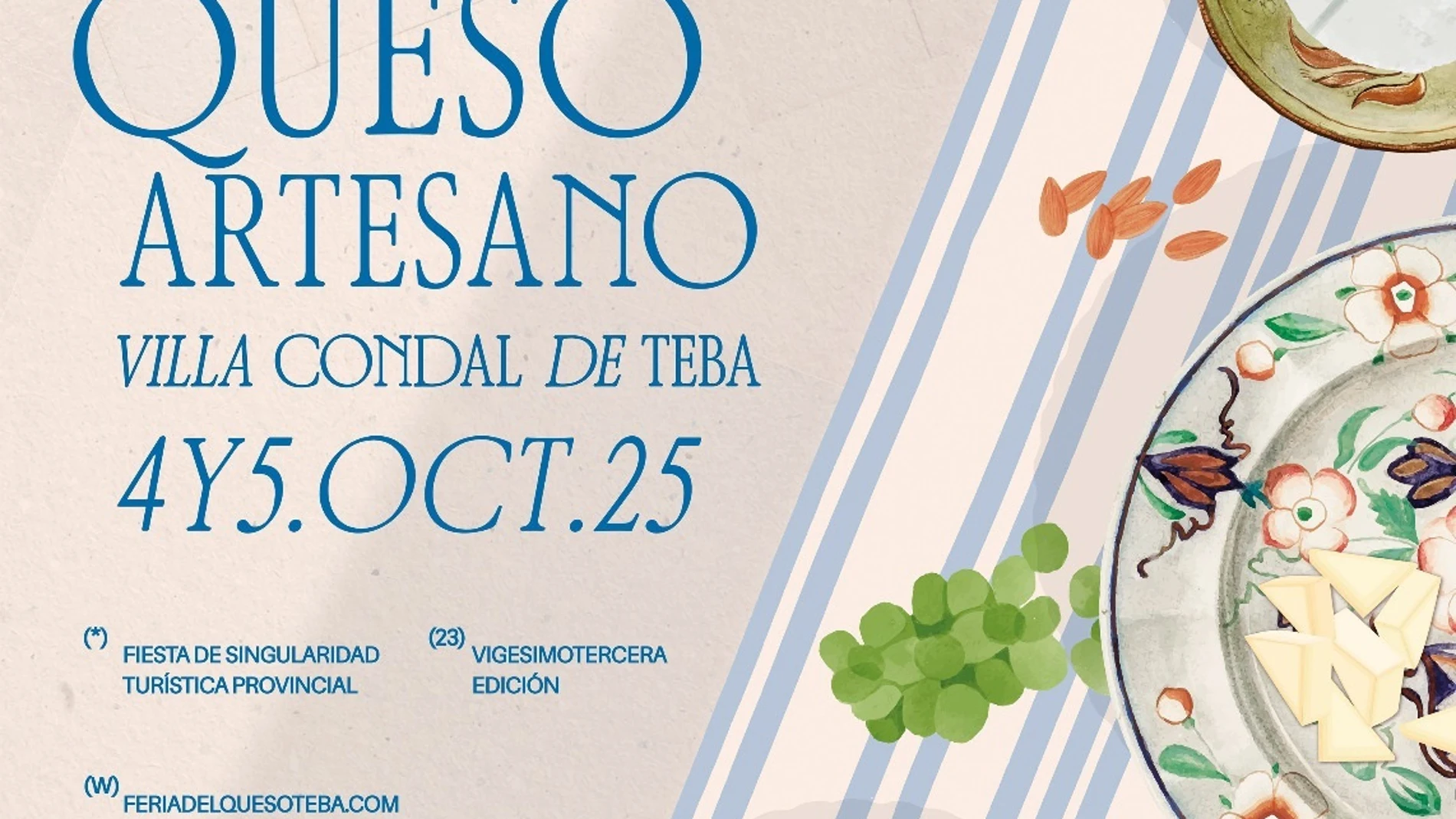 La Feria del Queso Artesano de Teba (Málaga) abre la veda este sábado