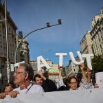 Huelga de m&eacute;dicos nacional en Espa&ntilde;a: manifestaci&oacute;n contra el Estatuto Marco promovido por el Ministerio de Sanidad.