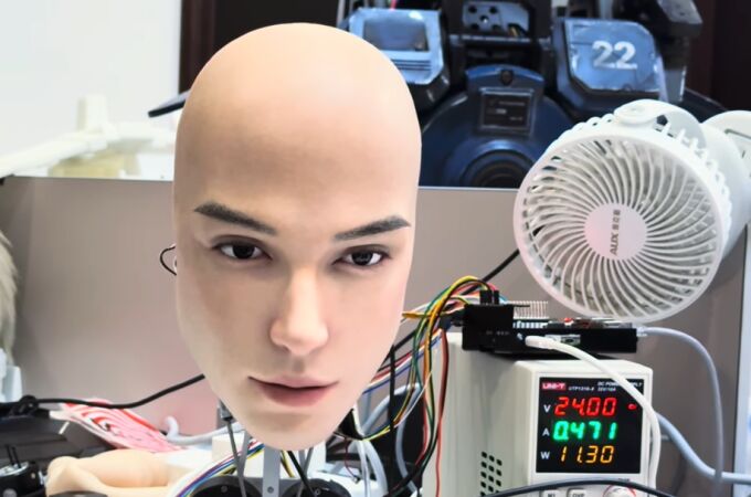 Parece una imagen, pero es un robot, más precisamente el M1 de AheadForm