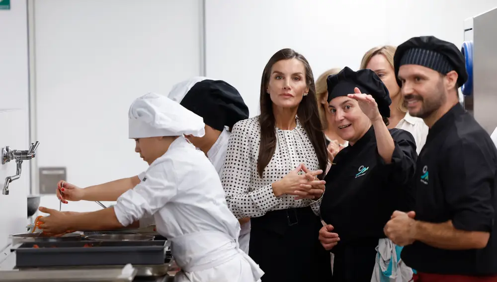 La reina Letizia inaugura el curso de Formación Profesional 2025/2026 en Lumbier, Navarra