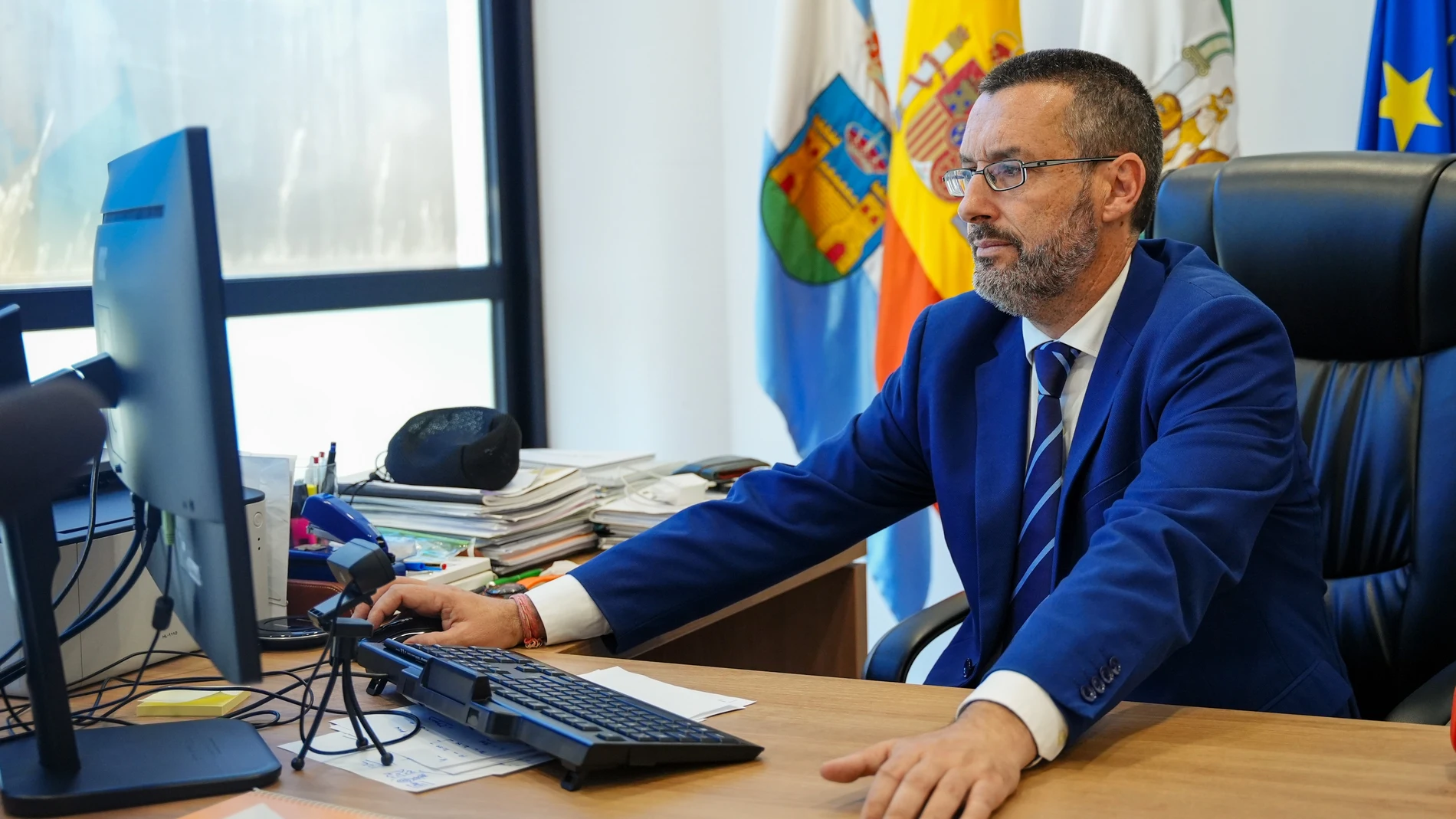 El alcalde de La Línea, Juan Franco