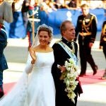 Vestido de novia de la Infanta Cristina. 