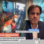 Jaume Asens, abogado de la flotilla humanitaria, durante su participación en 'Espejo Público'