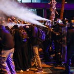 Manifestaci&oacute;n de estudiantes por Palestina en Barcelona