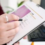 Imagen de archivo de un calendario. 