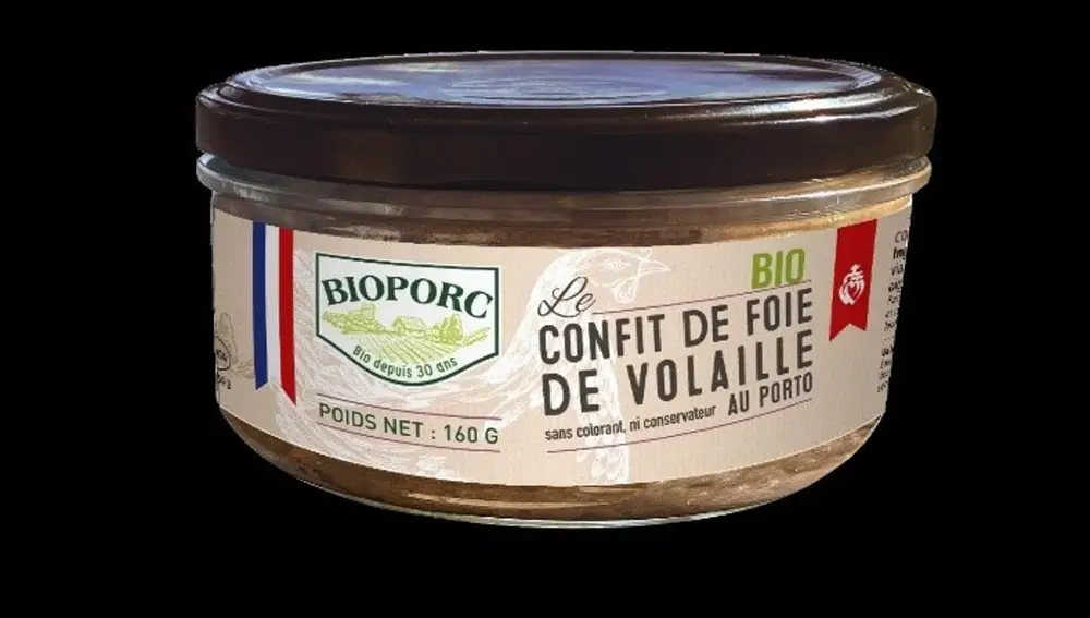 La AESAN alerta por la presencia de fragmentos metálicos en confit de hígado de ave al oporto procedente de Francia