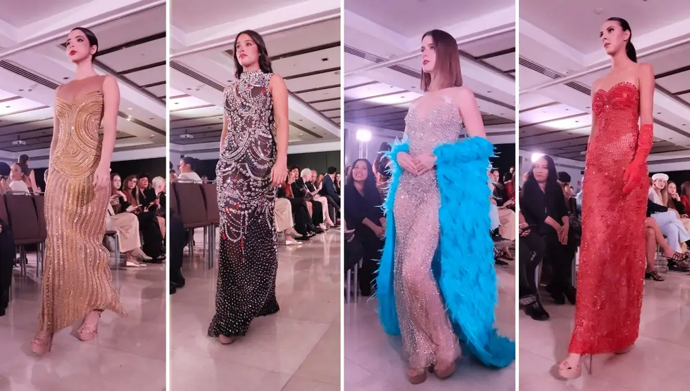 Desfile de Giannina Azar y Jarul Mercedes en Spring Colors V