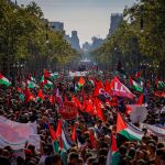 Unos 70.000 manifestantes en Barcelona por Gaza según el Ayuntamiento y 300.000 según la organización