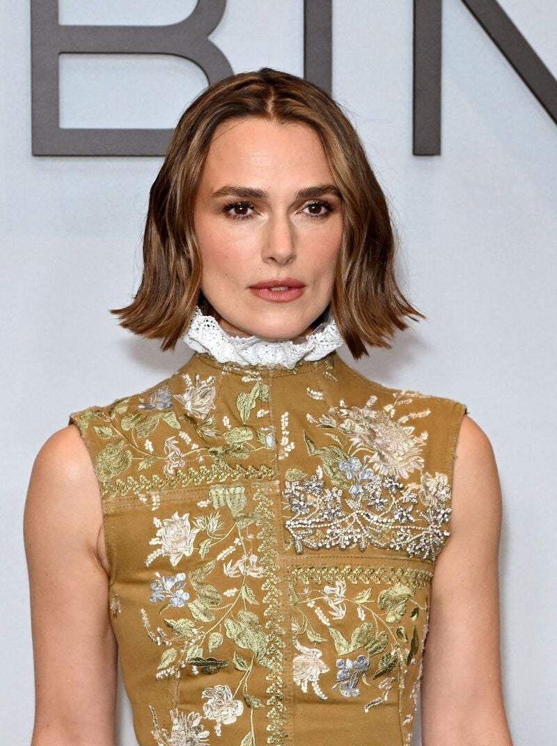 Keira Knightley con corte de pelo bob.