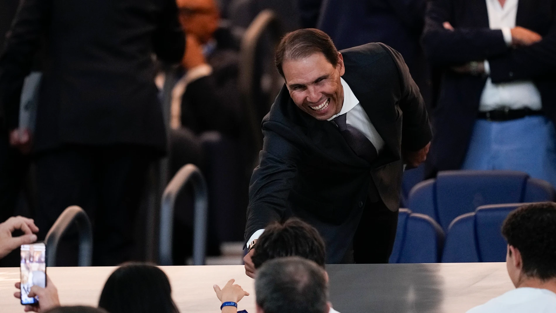 Rafael Nadal is seen during the Spanish League, LaLiga EA Sports, football match played between Real Madrid and Villarreal CF at Santiago Bernabeu stadium on October 04, 2025, in Madrid, Spain. AFP7 04/10/2025 ONLY FOR USE IN SPAIN