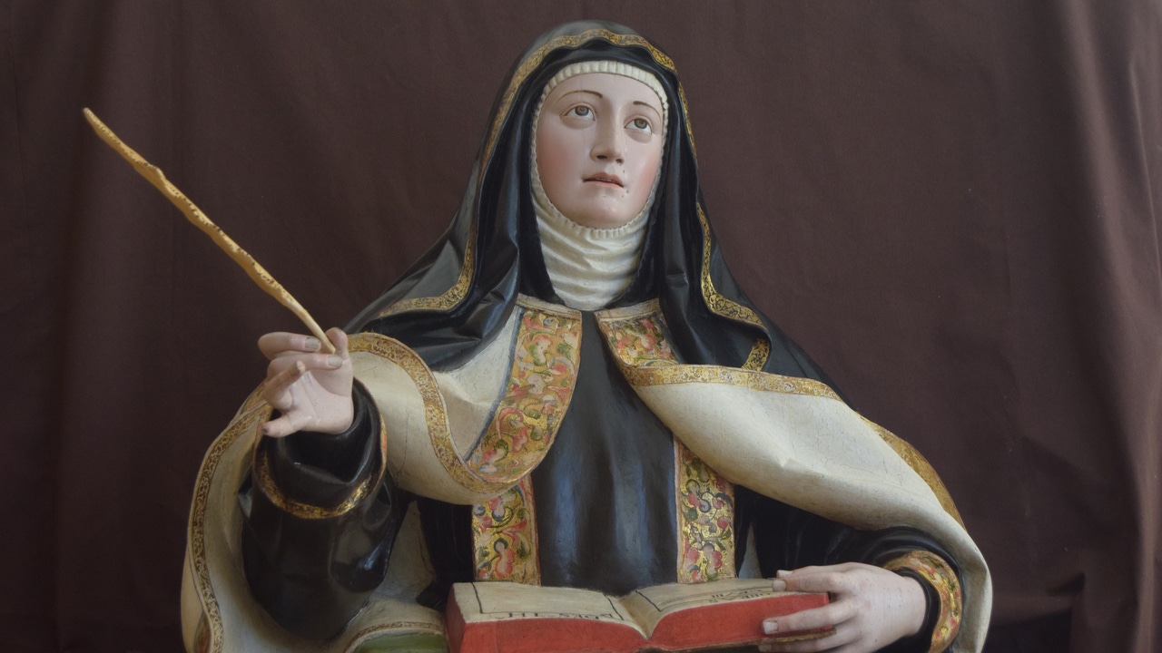 La Junta restaura las esculturas de Santa Teresa de Jesús y San Juan de la Cruz de la Orden de Carmelitas Descalzas de Alba de Tormes
