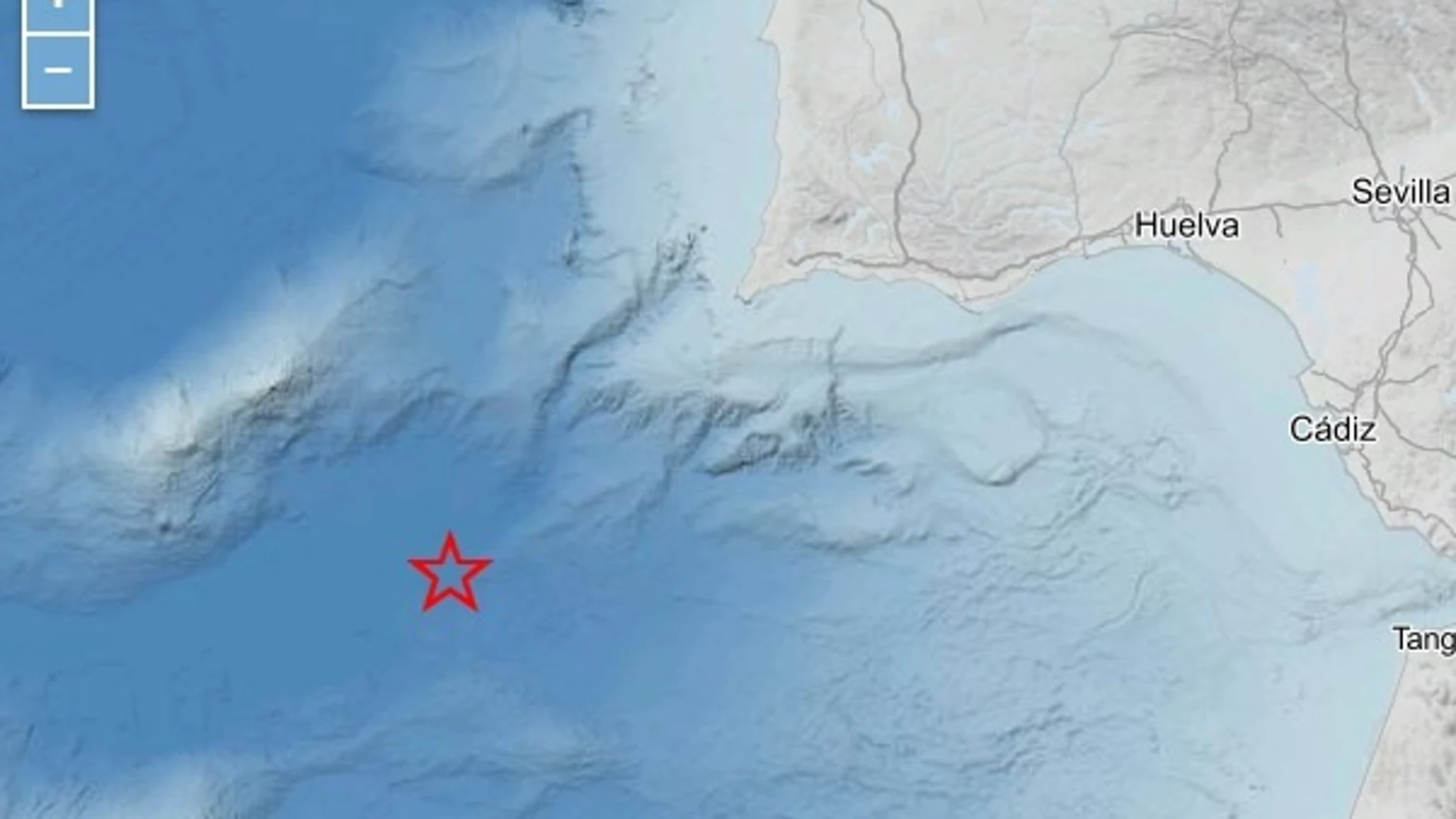 Mapa de intensidades del terremoto del 5 de octubre registrado en el Cabo de San Vicente