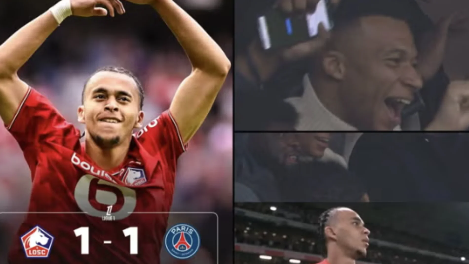 Mbappé celebró a lo grande es gol de su hermano