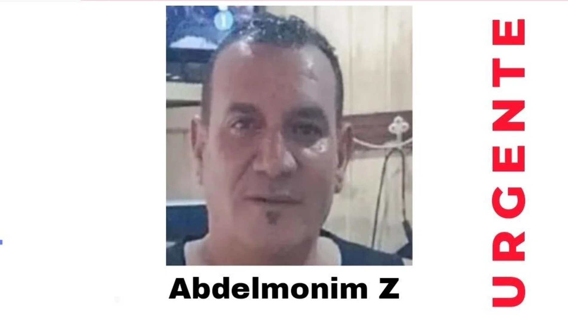 Cartel difundido por SOS Desaparecidos con la imagen de Abdelmonim Z