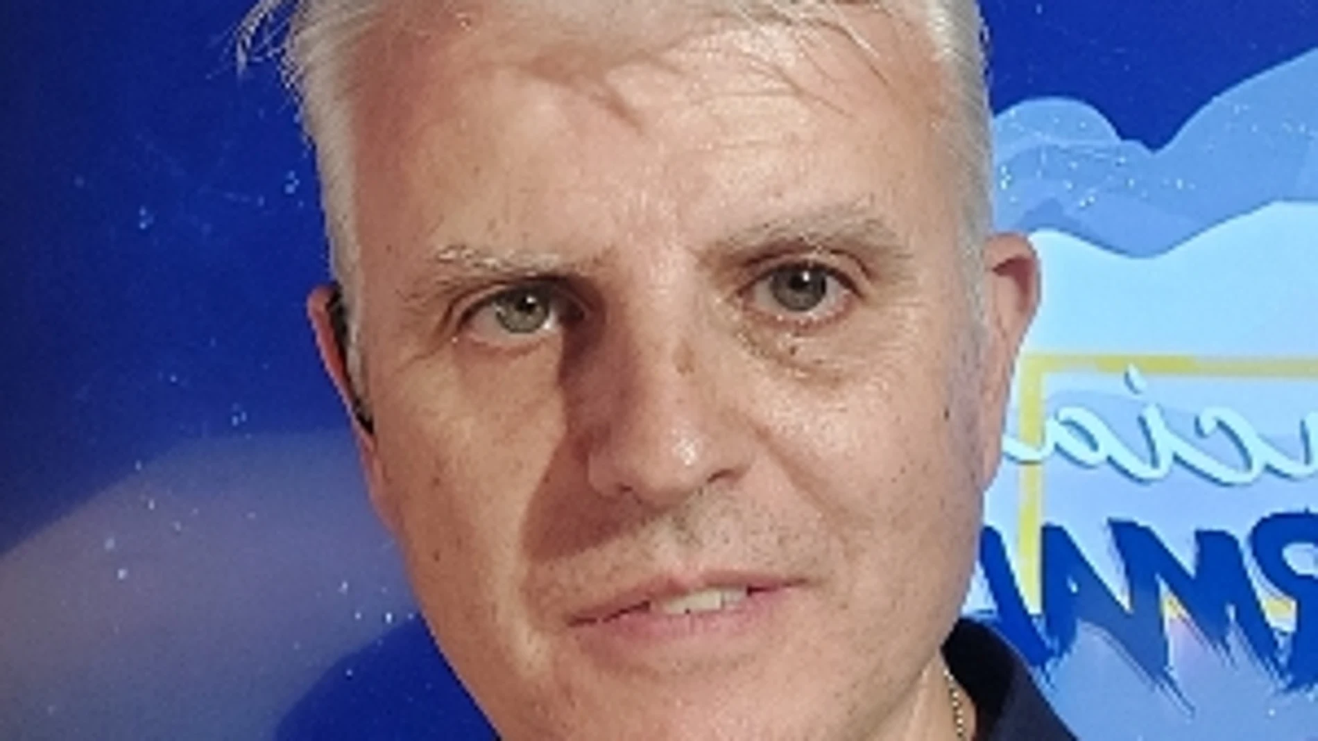 Bautista grabando el programa de Canal Sur "La noche más hermosa"