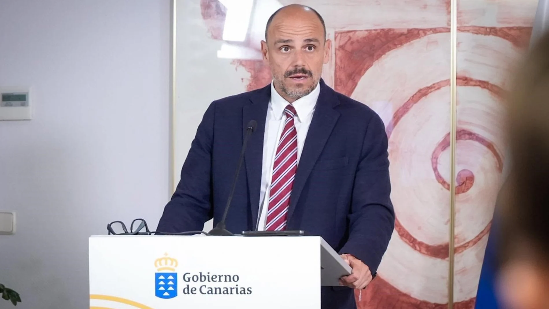 El portavoz del Gobierno de Canarias, Alfonso Cabello