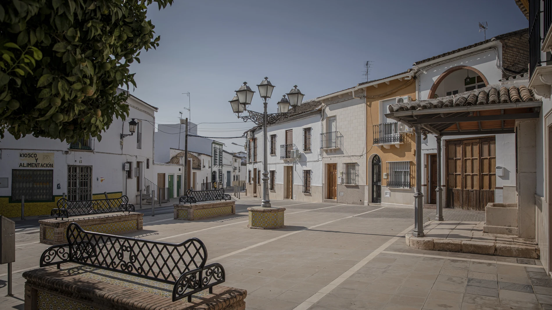Una plaza de Casariche (Sevilla)