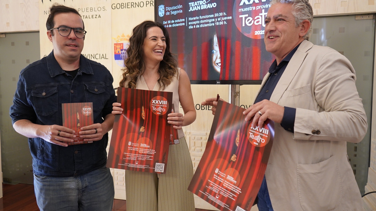 La Muestra Provincial de Teatro de Segovia regresa a finales de octubre al Teatro Juan Bravo de la Diputación