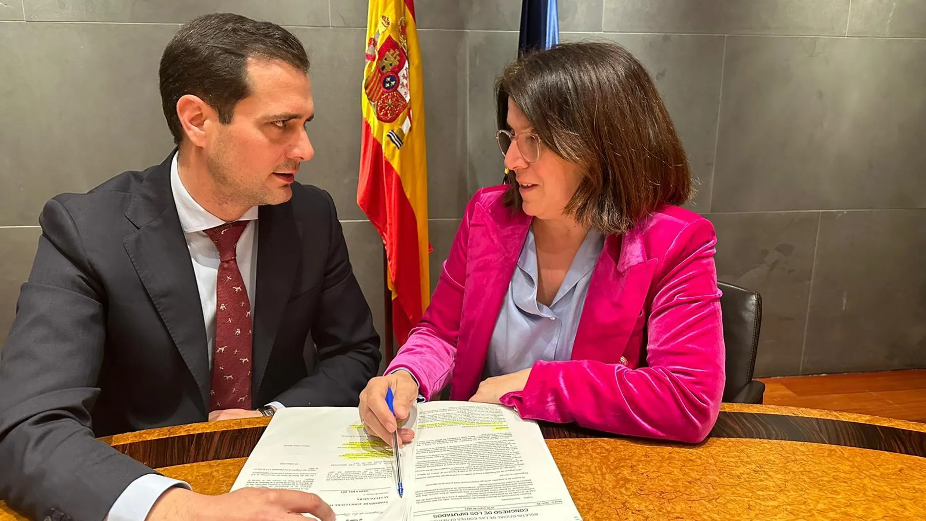 Los diputados del PP de Segovia, Pablo Pérez y María Cuesta