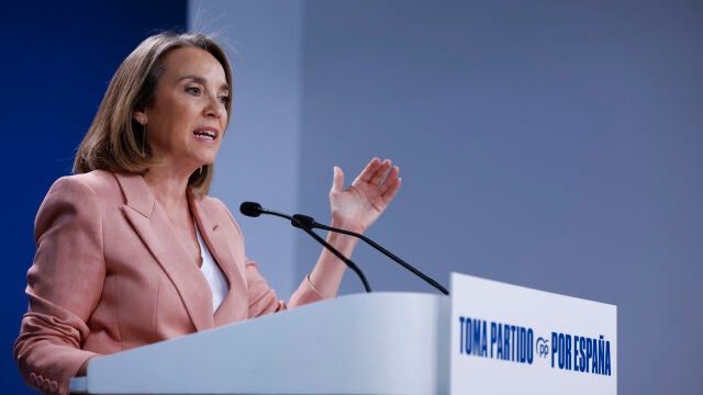 La vicesecretaria general del PP, Cuca Gamarra, da una rueda de prensa tras la reunión del Comité de Dirección del partido La vicesecretaria general del PP, Cuca Gamarra, da una rueda de prensa tras la reunión del Comité de Dirección del partido