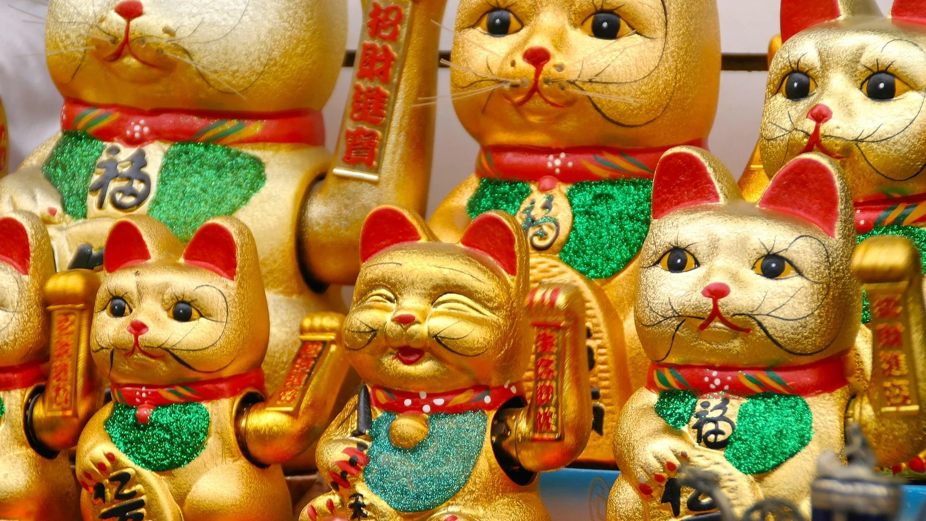 Gatos de la suerte japoneses