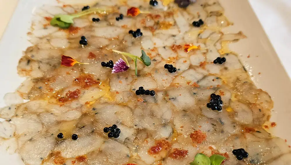 Carpaccio de langostinos