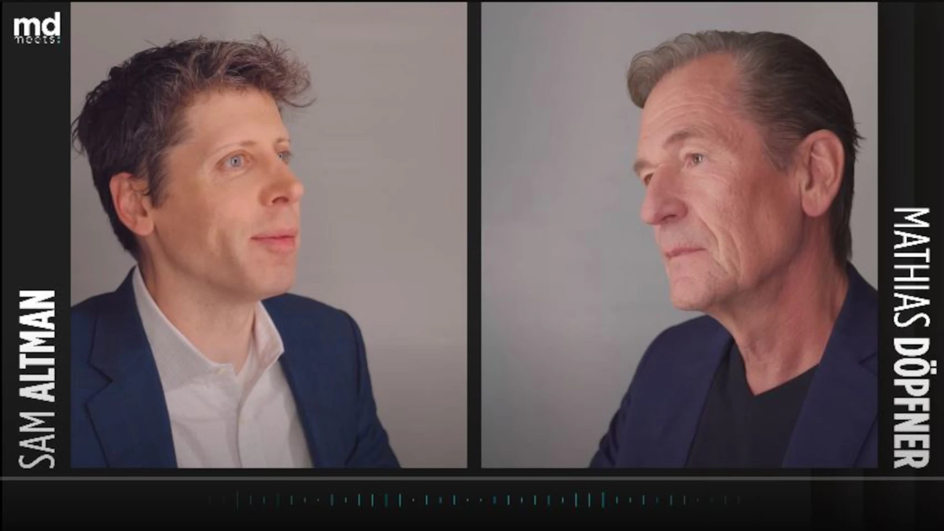 Sam Altman, CEO de OpenAI, junto a Mathias Döpfner