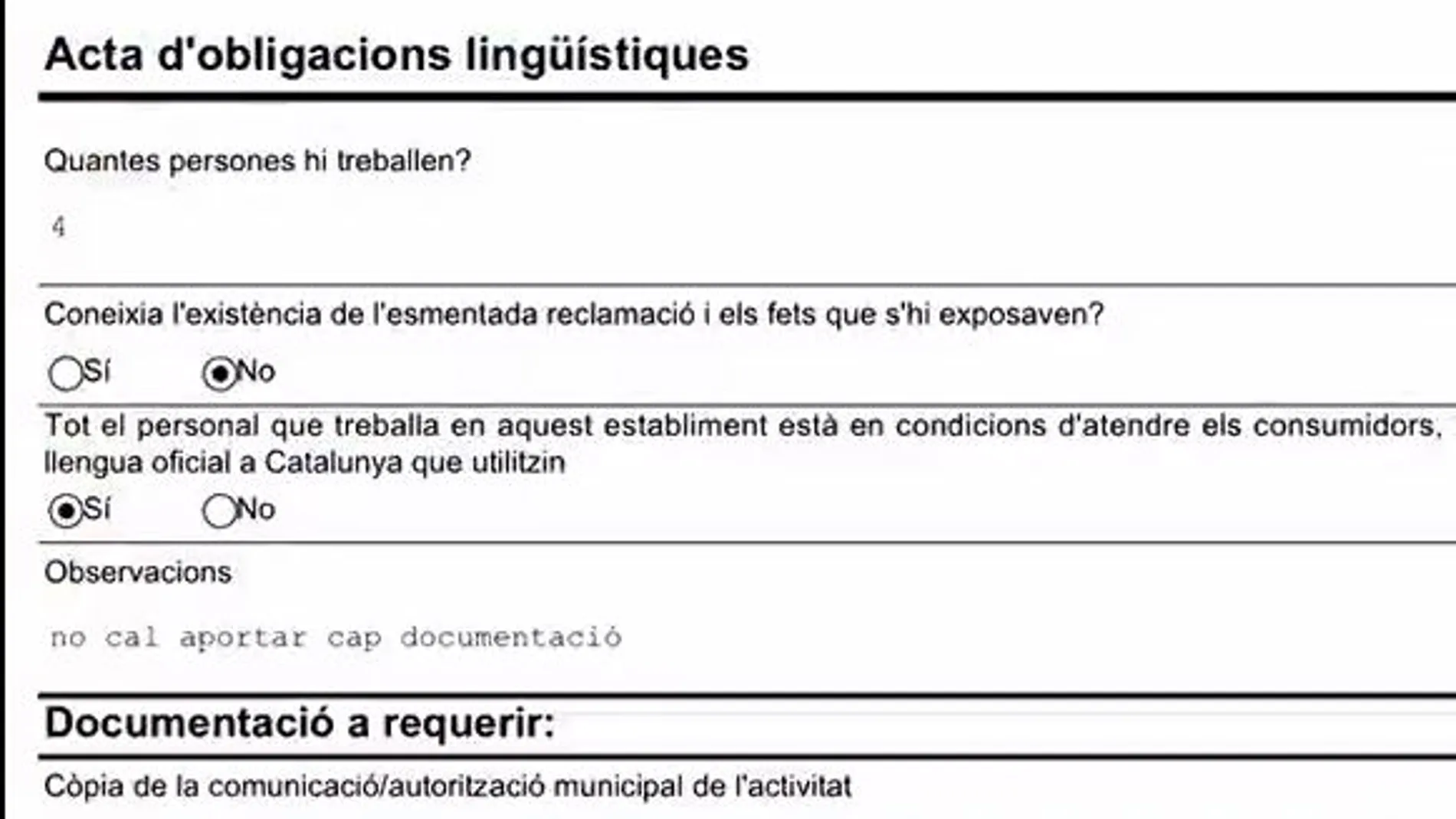 La multa impuesta al empresario