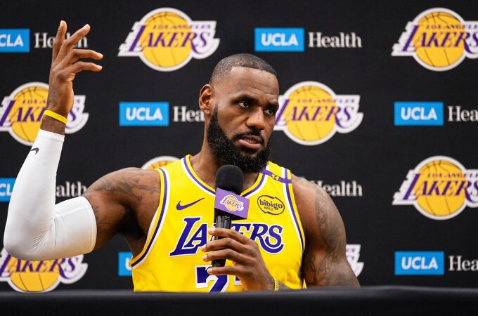 LeBron James, jugador de Los Angeles Lakers