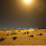 Un momento de los ejercicios