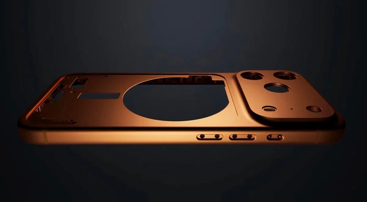 El chasis unibody del iPhone 17 Pro Max