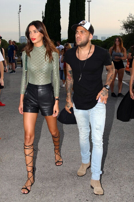 Dani Alves y Joana Sanz en una imagen de archivo